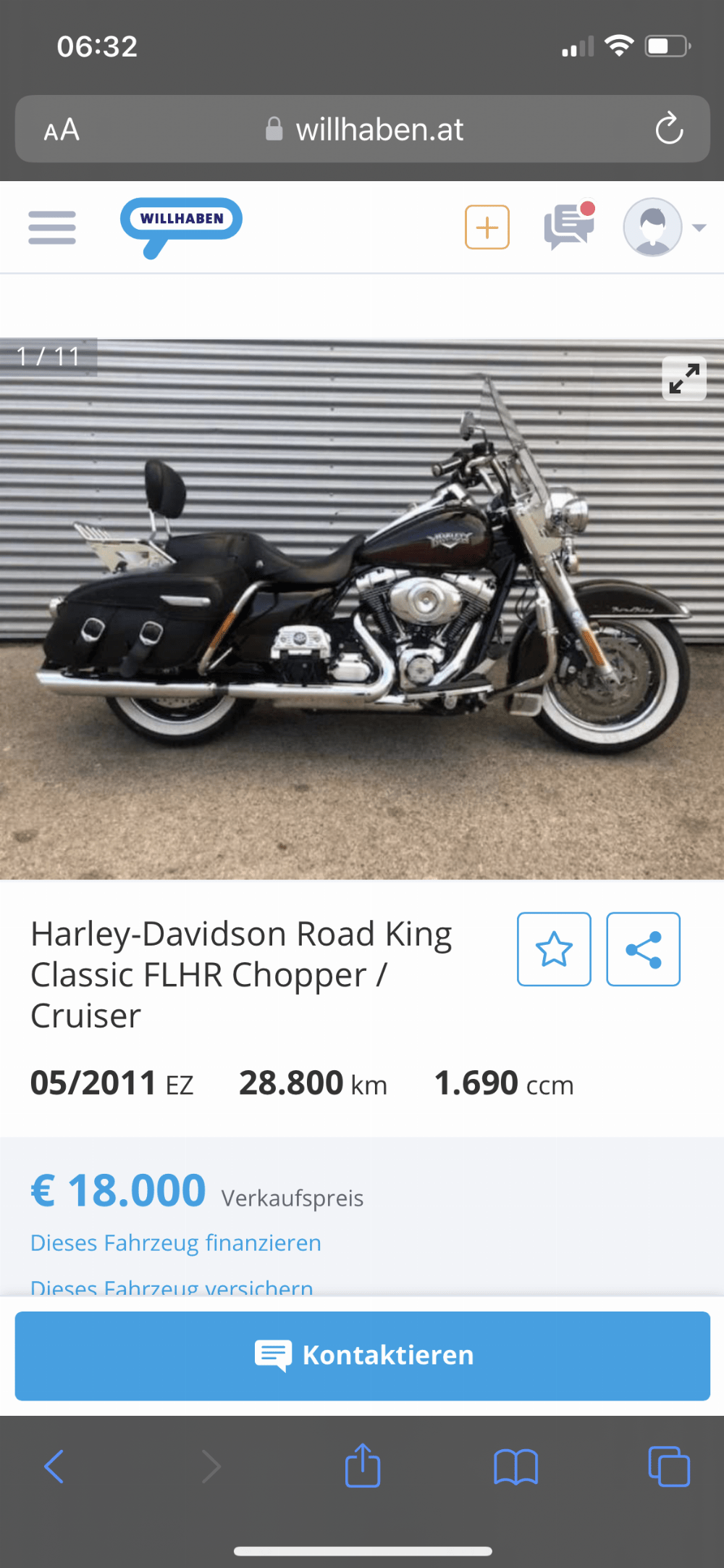 Motorrad verkaufen Harley-Davidson Road King Ankauf